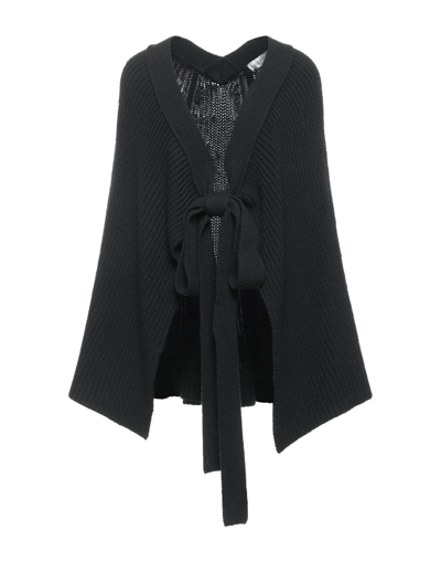 Valentino Capes & Ponchos In Black