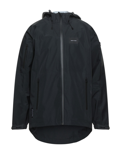 Born X Raised Overcoats In Black