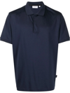 Calvin Klein Men's Regular-fit Smooth Cotton Monogram Logo Polo Shirt In Blau