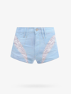 Isabel Marant Neida Patchwork-panel Detail Shorts In Blue