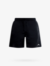 Stussy Logo Print Swim Shorts In Black