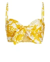 Amur Alva Organic Cotton Bralette Top In Yellow