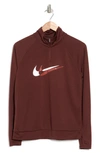 Nike Dri-fit Swoosh Run Midlayer Pullover In 273 Brnz Eclps/rdstn/rflctv