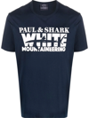 PAUL & SHARK X WHITE MOUNTAINEERING LOGO印花T恤