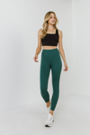 Grey Lab Leggings In Green