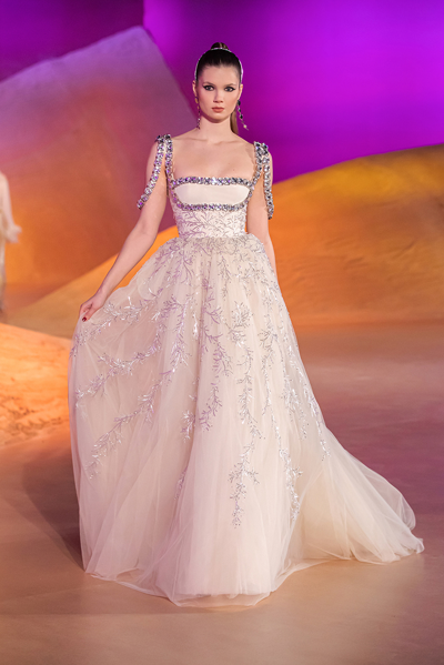 Georges Hobeika Beaded Ball Gown