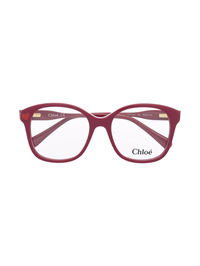 Chloé Kids' Square-shaped Frame Glasses