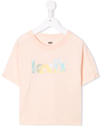 Levi's Teen Logo-print Short Sleeved T-shirt In Albicocca