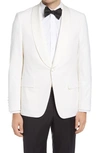Hickey Freeman Fit Wool Dinner Jacket In White