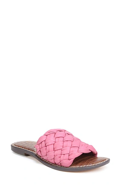 Sam Edelman Women's Griffin Woven Slide Sandals Women's Shoes In Rose