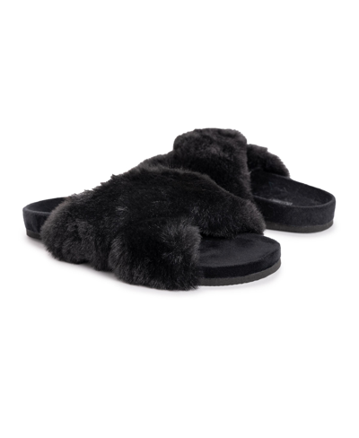 Muk Luks Women's Hydrangea Slipper In Black