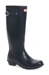 Hunter Original Tall Rain Boot In Navy Matte