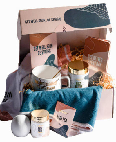 Lovery Care Package, Get Well Soon Gift Basket, Self Care Gifts, Sympathy Gift And Spa Kit, Body Care Gift In No Color