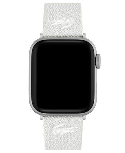 Lacoste Petit White Leather Strap For Apple Watch 38mm/40mm