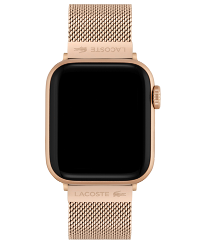 Lacoste Carnation Gold-tone Mesh Bracelet For Apple Watch 38mm/40mm Women's Shoes