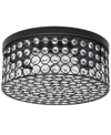 Lalia Home Glam 2 Light Round Flush Mount In Restoration Bronze