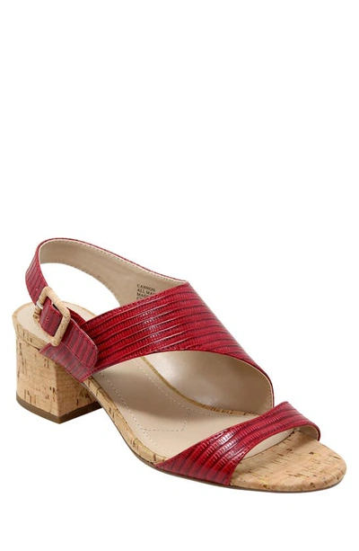 Charles By Charles David Cannon Sandal In Fiery Red