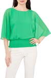 CHAUS SMOCKED DOLMAN TOP