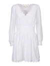 Michael Michael Kors M Michael Kors Womans White Poplin Dress In White