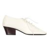 Lemaire White Lace-up Leather Derby Shoes In White