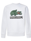 Lacoste Minecraft Crocodile Sweatshirt In White