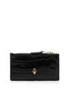 ALEXANDER MCQUEEN ALEXANDER MCQUEEN WOMEN'S BLACK LEATHER WALLET