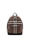 BURBERRY BURBERRY MEN'S  BROWN COTTON BACKPACK