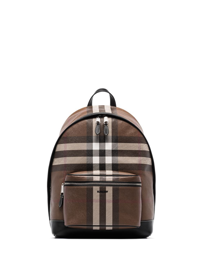 Burberry Men's  Brown Cotton Backpack