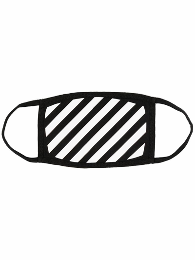 Off-white Black White Diag Stripe Mask