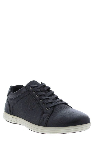 English Laundry David Low Top Suede Trim Sneaker In Black