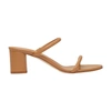 Aeyde Anni Low-block-heel Sandals In Hazelnut