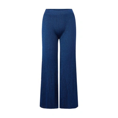 Rochas Knitwear Trouser Asian Fit In Dark Blue