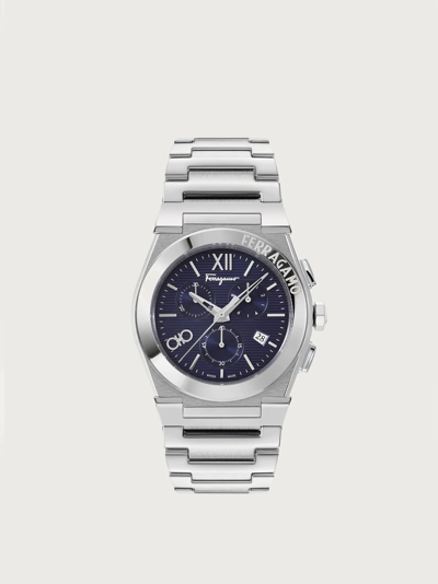 Ferragamo Men's Vega Chrono Stainless Steel Bracelet Watch, 42mm