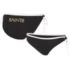 G-iii 4her By Carl Banks Black New Orleans Saints Perfect Match Bikini Bottom In Black