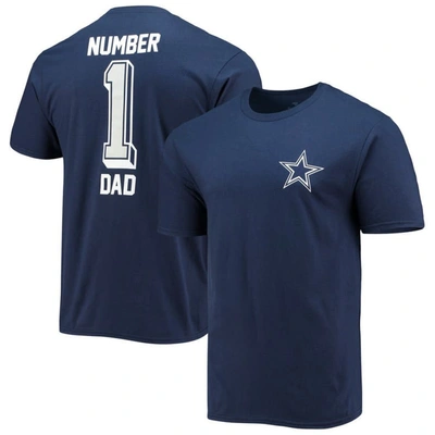 Fanatics Branded Navy Dallas Cowboys Number One Dad T-shirt