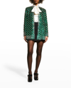 Dolce & Gabbana Scale Strass Embellished Organza Jacket In Miscellane