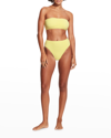 Seafolly High-rise Bikini Bottoms In Limelight