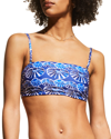 La Doublej 3-way Bandeau Top In Conchiglie