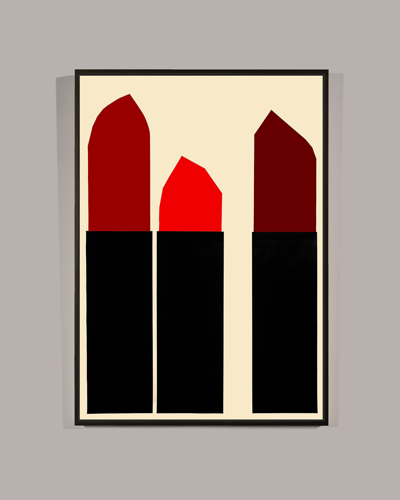 Rfa Fine Art Red Pepper Lipsticks' Wall Art On Canvas