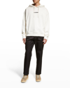 Jil Sander Logo-print Drawstring Hoodie In Natural