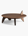 L'objet Kelly Behun Leaf Flat Platter On Stand In Multi