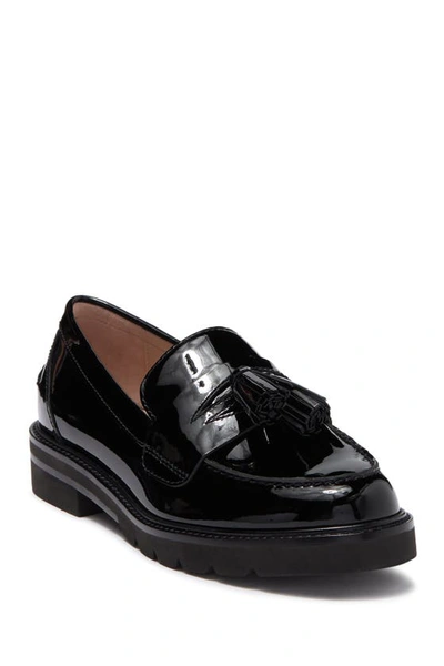 Stuart Weitzman Slip-on Tassel Detail Loafers In Black