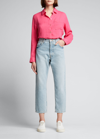 Rails Ellis Long Sleeve Gauze Shirt In Hibiscus