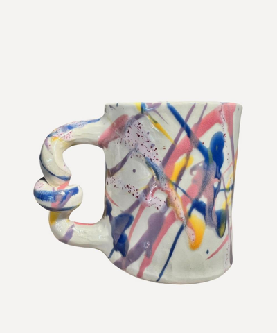 Harlie Brown Studio Splatter Me Like Pollock Wiggle Mug In Multicoloured