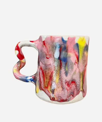 Harlie Brown Studio Multi Marbled Espresso Wiggle Cup In Multicoloured