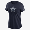 Nike Women's Logo Essential (nfl Dallas Cowboys) T-shirt In Blue