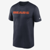 Nike Chicago Bears Primetime Wordmark Essential  Men's Nfl T-shirt In Blue