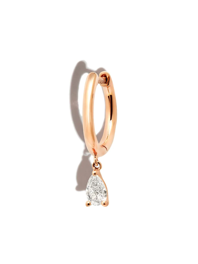 Anita Ko 18kt Rose Gold Diamond Huggie Earring In Rosa