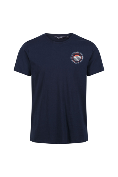 Regatta Mens Cline Vi Sunset Cotton T-shirt In Blue