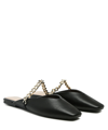 London Rag Catch Bling Chain Strap Flat Shoes In Black